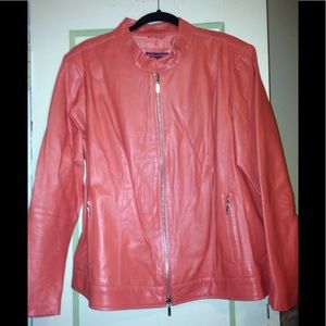 Jessica London Leather Jacket size 22 Like New